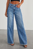 Raw Hem Wide Leg Jeans with Pockets - Teresa's Fashionista LLC