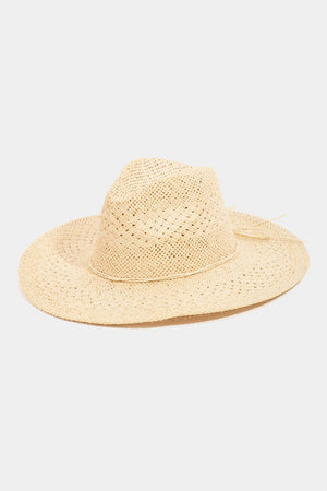 Fame Straw Braided Sun Hat-Teresa's Fashionista LLC