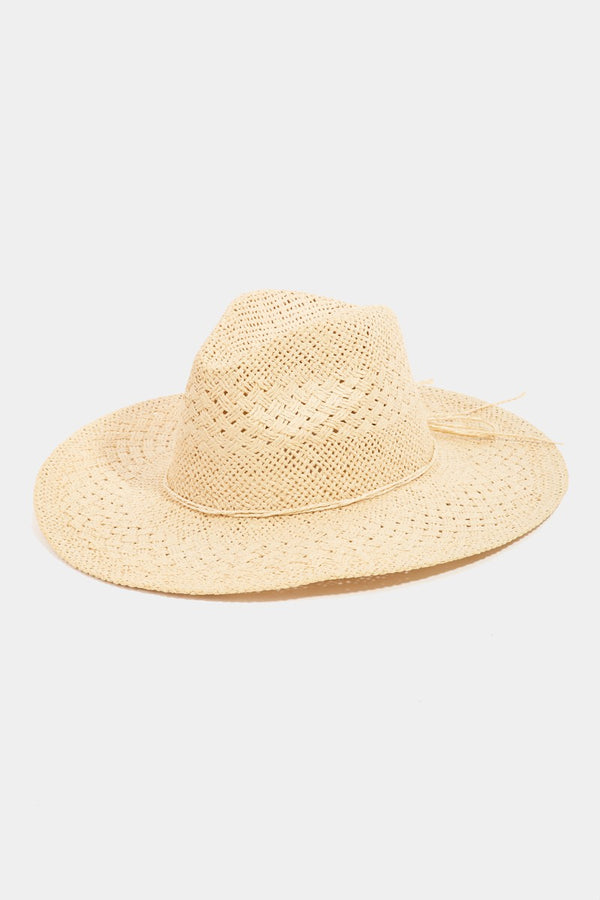 Fame Straw Braided Sun Hat-Teresa's Fashionista LLC
