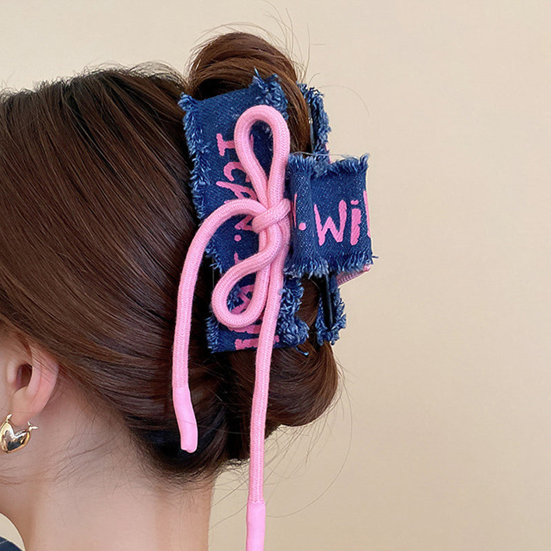 Acrylic Braided Rope Hair Claw Clip - Teresa's Fashionista LLC