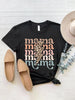 MAMA Round Neck Short Sleeve T-Shirt-Teresa's Fashionista LLC