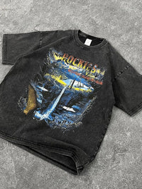 Men's Graphic Round Neck Half Sleeve T-Shirt