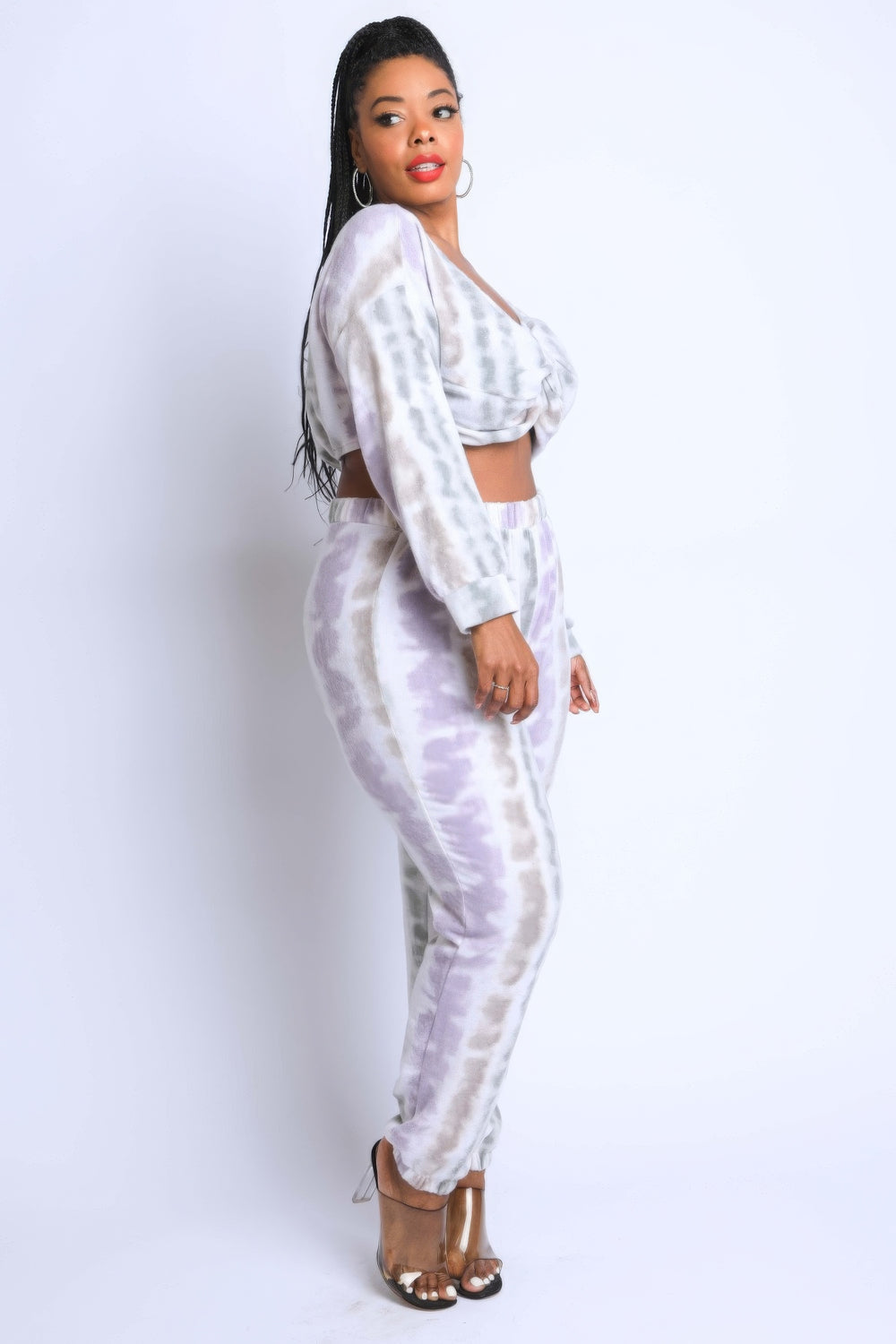 Tie Die Off Shoulder Set-Teresa's Fashionista LLC
