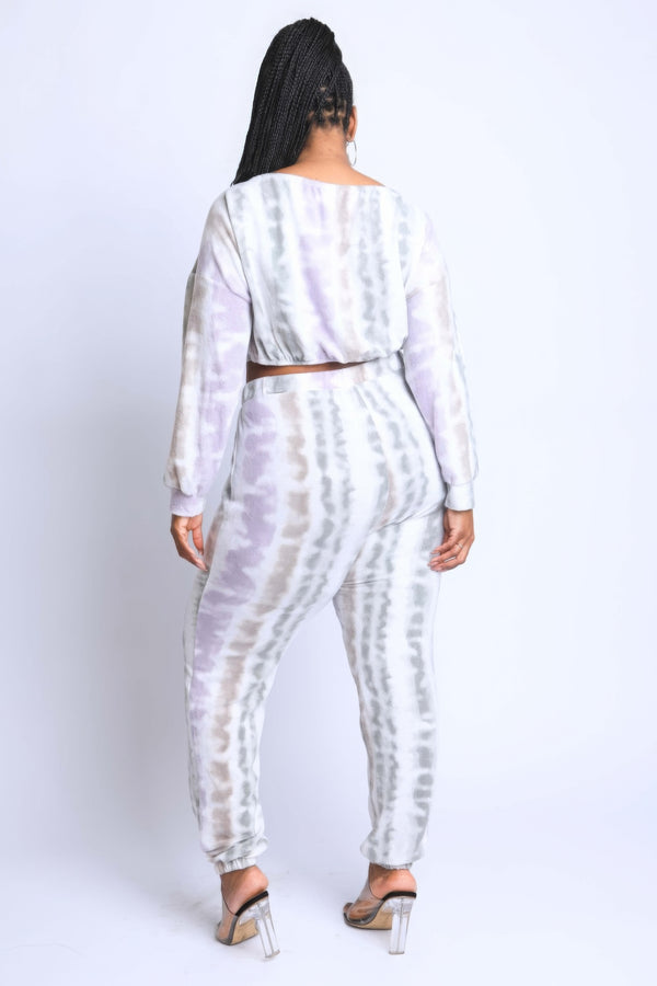 Tie Die Off Shoulder Set-Teresa's Fashionista LLC