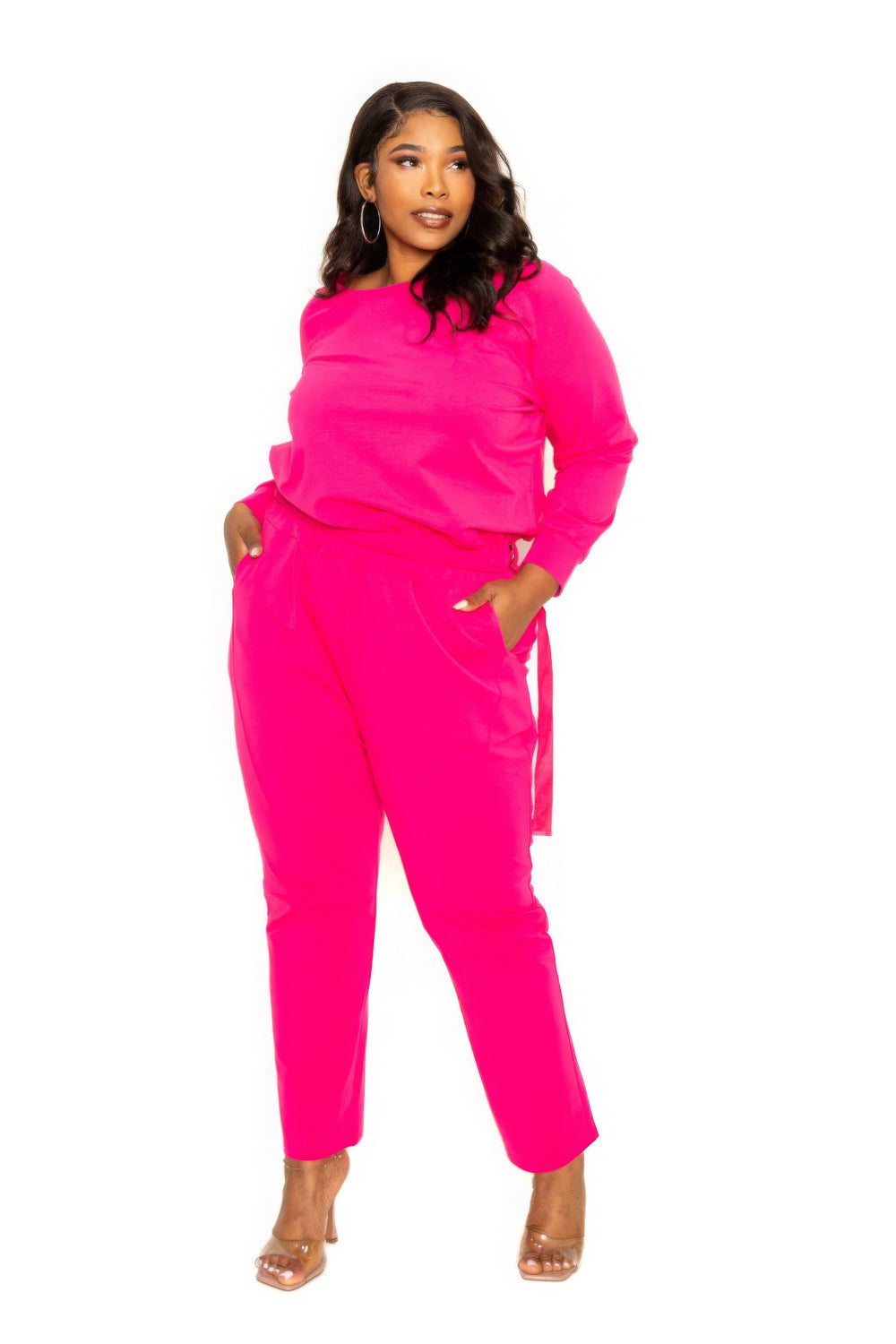 Grommet Detail Lounge Sets-Teresa's Fashionista LLC