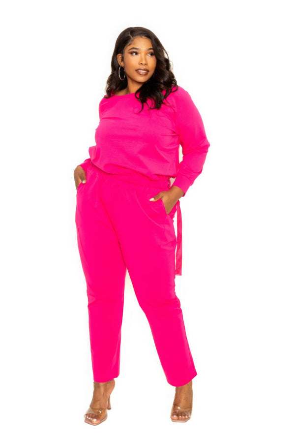 Grommet Detail Lounge Sets-Teresa's Fashionista LLC