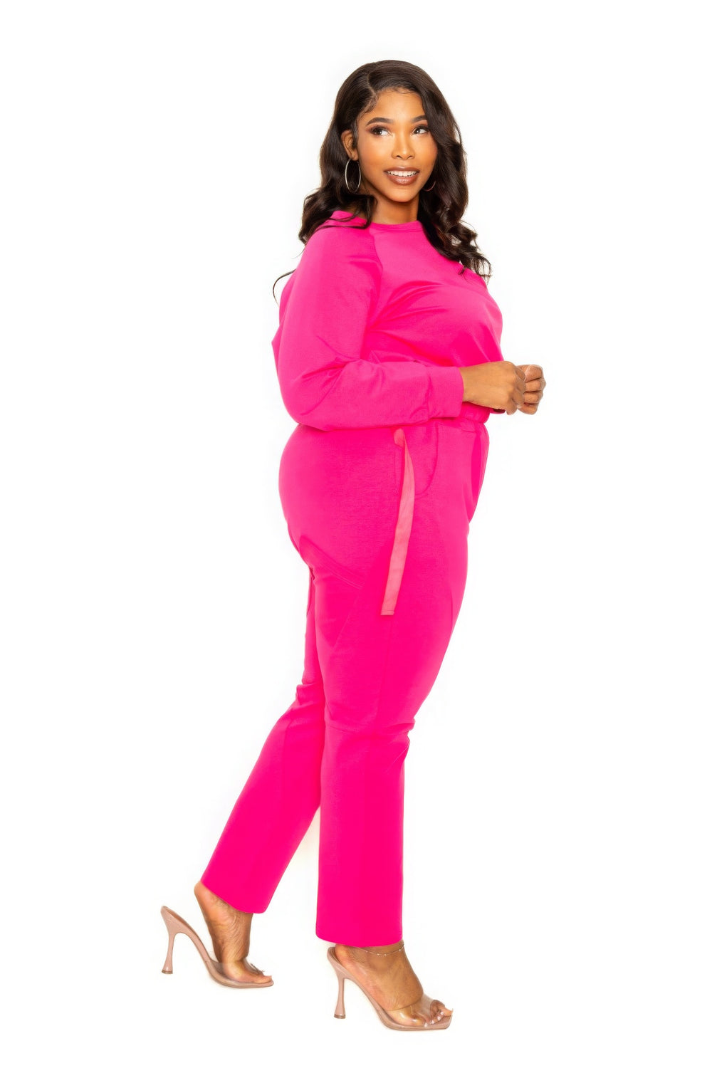 Grommet Detail Lounge Sets-Teresa's Fashionista LLC