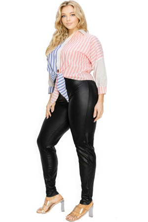 Plus gold & floral pattern print belted romer-Teresa's Fashionista LLC