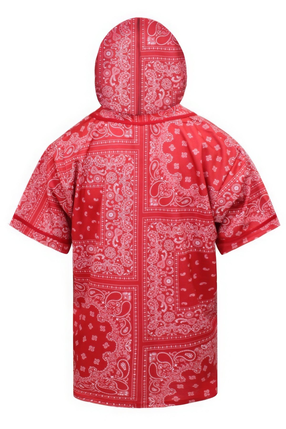Hooded Bandana Baseball Jersey-Teresa&#39;s Fashionista LLC