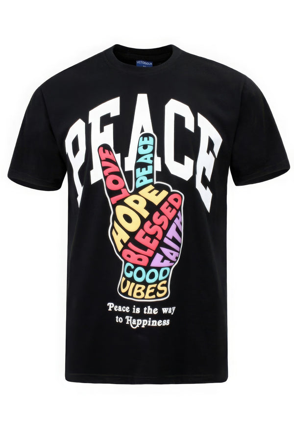 Peace Hand Sign T-shirts-Teresa's Fashionista LLC