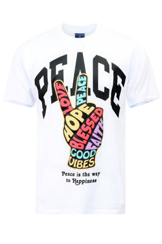 Peace Hand Sign T-shirts-Teresa&#39;s Fashionista LLC