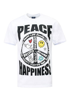 Peace Happiness T-shirts-Teresa's Fashionista LLC
