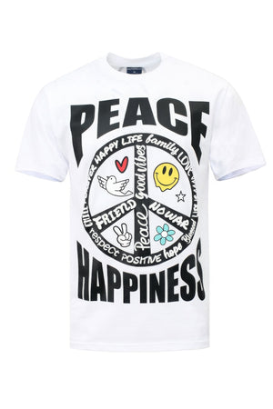 Peace Happiness T-shirts-Teresa's Fashionista LLC