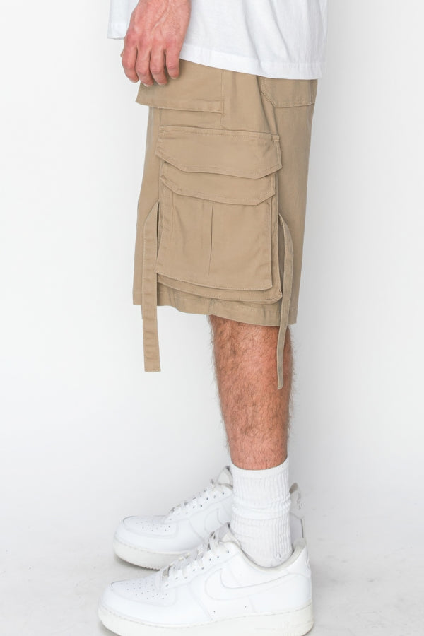 Twill Tuility Jogger Shorts-Teresa's Fashionista LLC
