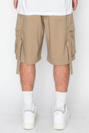 Twill Tuility Jogger Shorts-Teresa's Fashionista LLC