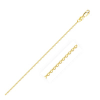 10k Yellow Gold Cable Chain (1.10 mm)
