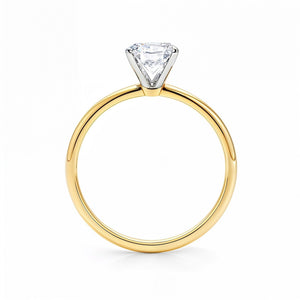 1 1/2 Carat Radiant Lab Grown IGI G/VS1 Diamond Solitaire Ring in 14K Yellow Gold
