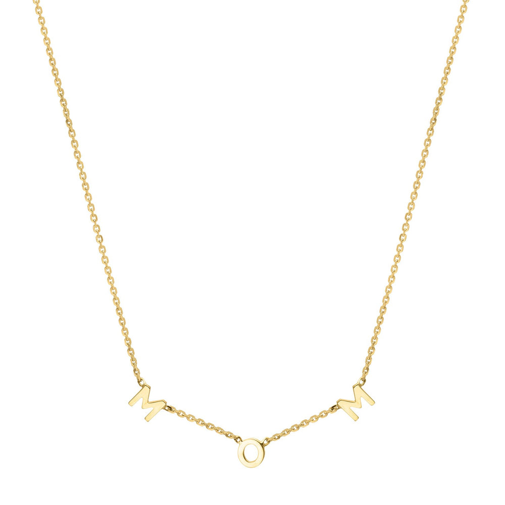 10K Yellow Gold Polished Mom Necklace