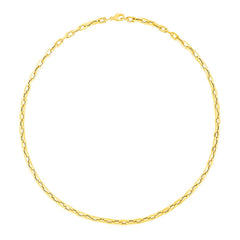 14k Yellow Gold Paperclip Chain Necklace (4.20 mm)