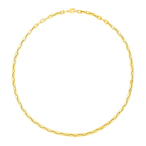 14k Yellow Gold Paperclip Chain Necklace (4.20 mm)