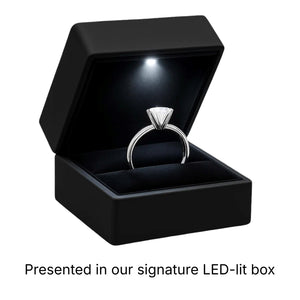 1 1/2 Carat Princess Lab Grown IGI G/VS1 Diamond Solitaire Ring in 14K White Gold