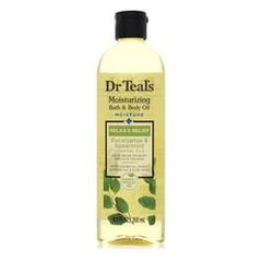 Dr Teal's Bath Additive Eucalyptus Oil Pure Epson Salt Body Oil Relax & Relief with Eucalyptus & Spearmint By Dr Teal's