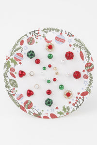 Christmas Ornament Stud Earrings Set