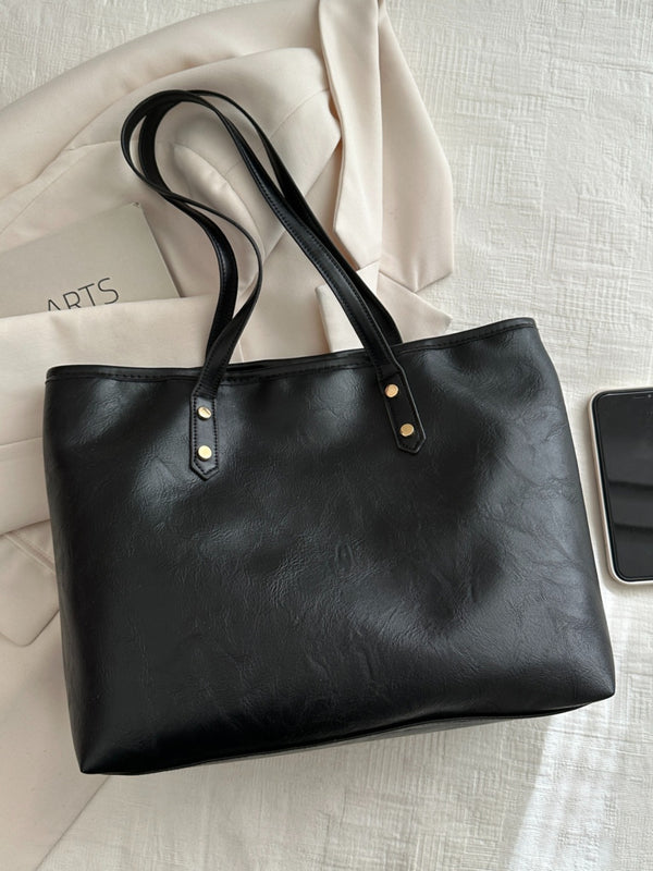 PU Leather Medium Shoulder Bag-Teresa's Fashionista LLC