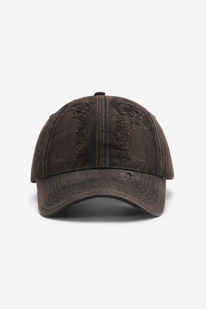 Distressed Adjustable Baseball Cap-Teresa's Fashionista LLC