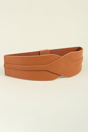 Elastic Wide PU Belt-Teresa's Fashionista LLC