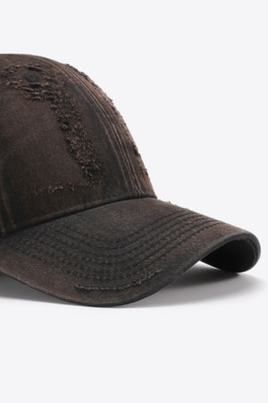 Distressed Adjustable Baseball Cap-Teresa's Fashionista LLC