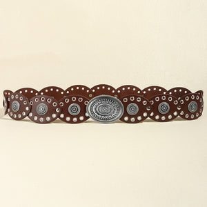 Oval PU Belt-Teresa's Fashionista LLC
