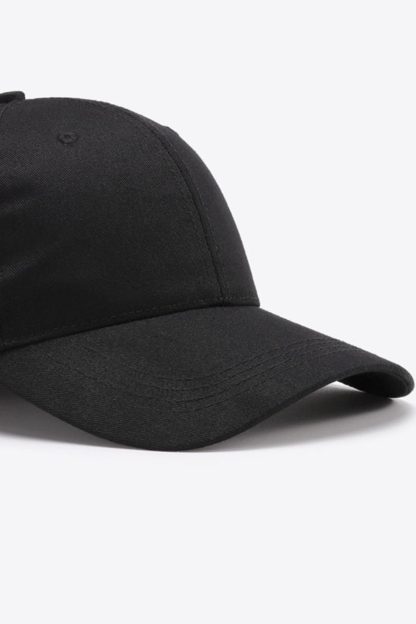 Plain Adjustable Cotton Baseball Cap-Teresa's Fashionista LLC