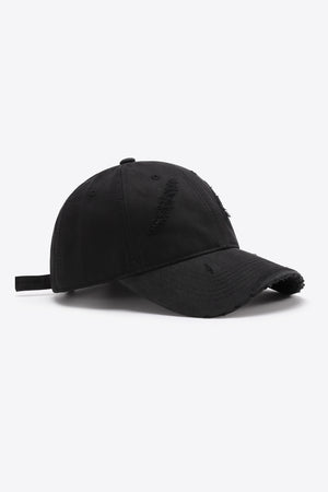 Distressed Adjustable Baseball Cap-Teresa's Fashionista LLC