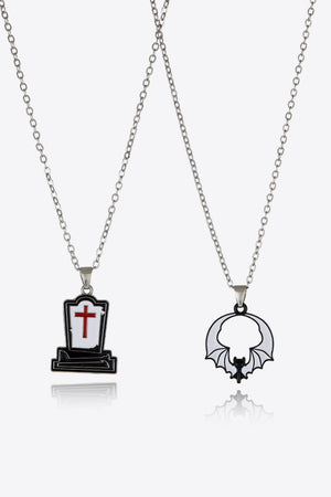 Two-Piece Halloween Theme Necklace Set - Teresa's Fashionista LLC