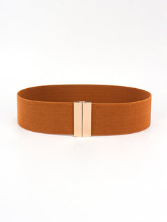 Alloy Buckle Elastic Belt-Teresa's Fashionista LLC