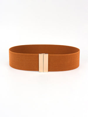 Alloy Buckle Elastic Belt-Teresa's Fashionista LLC