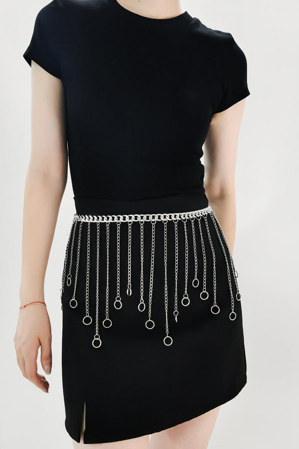 Fringe Chain Alloy Belt-Teresa's Fashionista LLC
