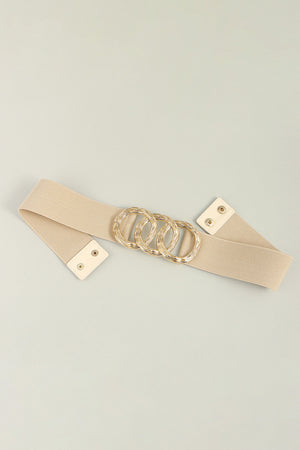 Zinc Alloy Buckle Elastic Wide Belt-Teresa's Fashionista LLC