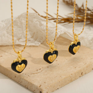 Titanium Steel Heart Shape Necklace-Teresa's Fashionista LLC