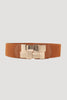 Geometric Buckle Elastic Wide Belt-Teresa's Fashionista LLC