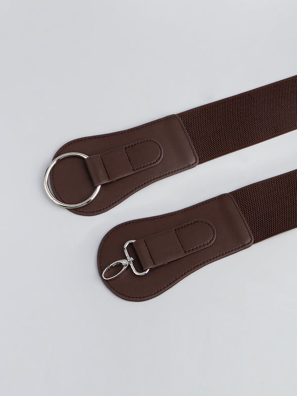 PU Elastic Wide Belt-Teresa's Fashionista LLC
