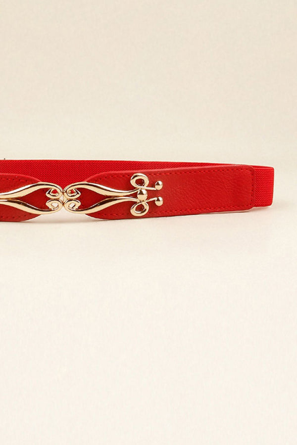 Alloy Buckle Elastic Belt-Teresa's Fashionista LLC