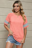 Striped Round Neck Short Sleeve T-Shirt-Teresa's Fashionista LLC