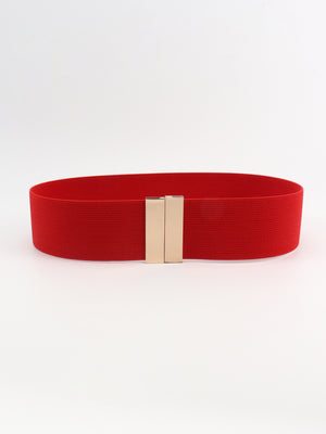Alloy Buckle Elastic Belt-Teresa's Fashionista LLC