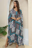 Printed V-Neck Split Maxi Dress-Teresa's Fashionista LLC