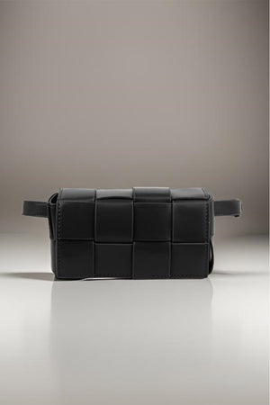 Zenana Vegan Leather Woven Crossbody Bag-Teresa's Fashionista LLC