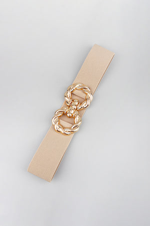 Zinc Alloy Buckle Elastic Belt-Teresa's Fashionista LLC