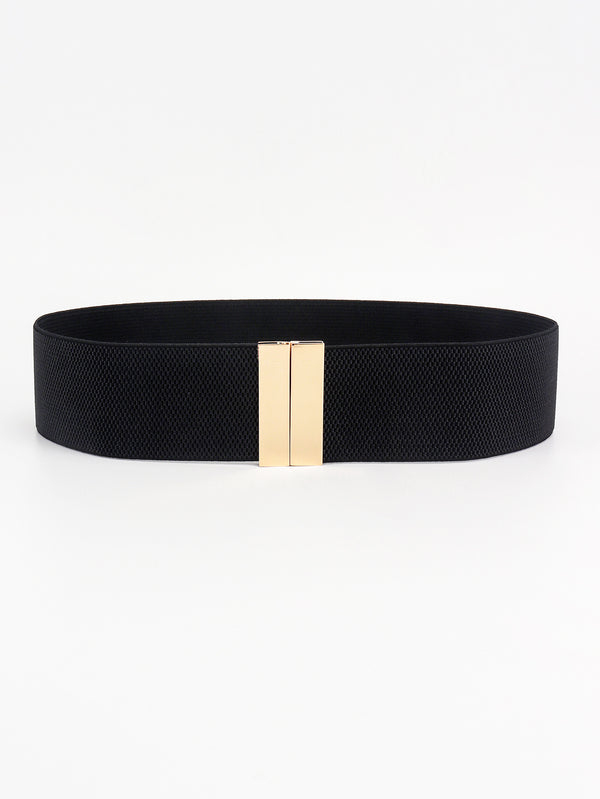 Alloy Buckle Elastic Belt-Teresa's Fashionista LLC