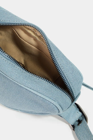 Fame PU Leather Triangle Crossbody Bag - Teresa's Fashionista LLC